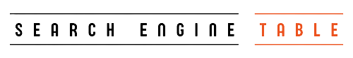 search engine table set logo