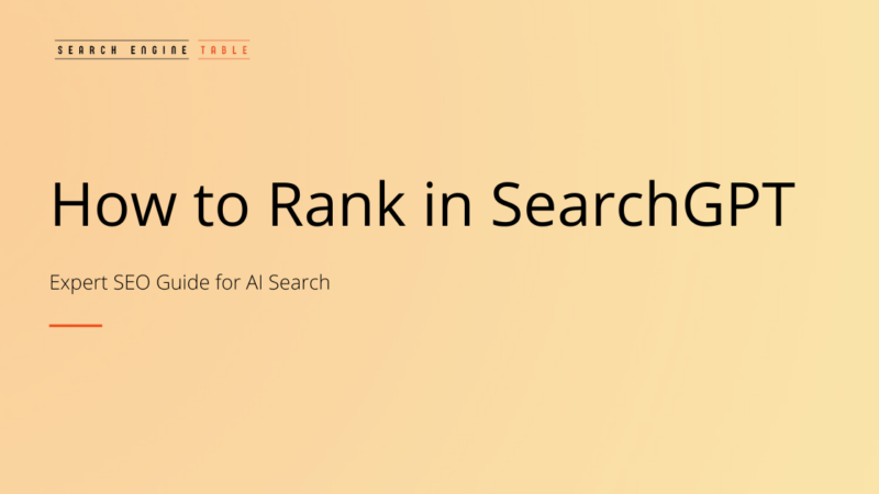 How to Rank in SearchGPT: SEO Guide for the AI Era